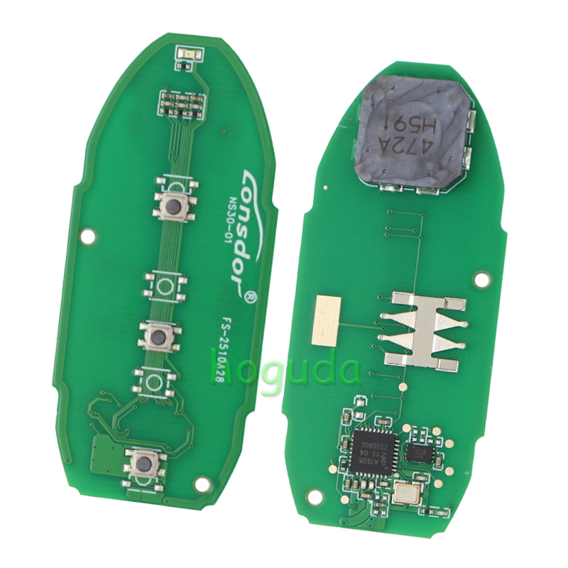 Lonsdor Nissan NS30-0C 3 button smart key with ID46 ID47 ID4A Chip , Frequency 315MHz 433.92Mhz  98% Coverage2008-202550+ Models ALL NISSAN/INFINITE KEYS ALTIMA SENTRA PATROL ROGUE X-TRAIL etc.