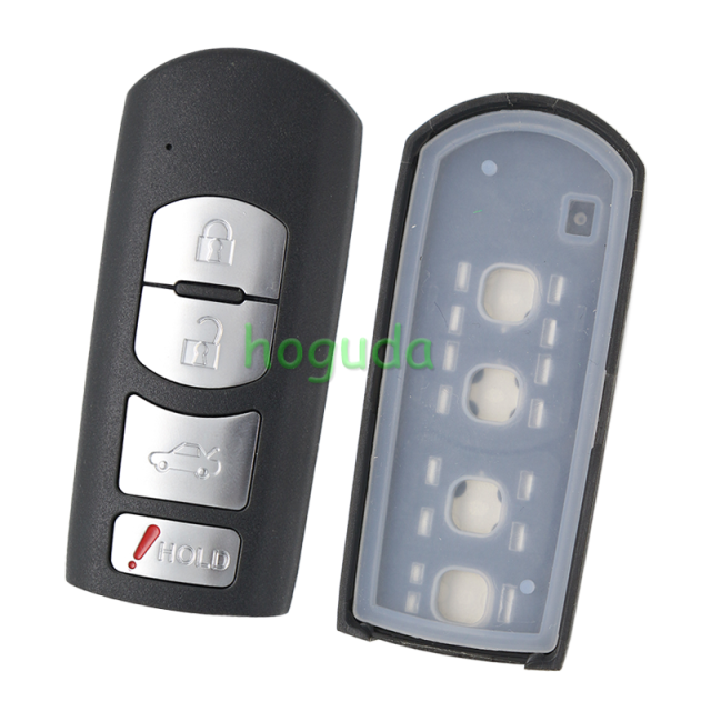 For Mazda 4 button smart remote key with 315MHZ  4D63 Chip  FCC ID: KR55WK49383 P/N: 5WK49383A, 5WK49383E IC: 267T-5WK49383 Siemens VDO system