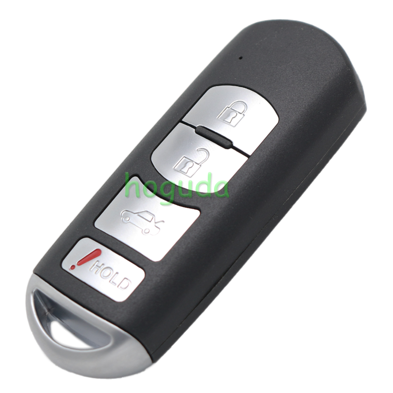 For Mazda 4 button smart remote key with 315MHZ  4D63 Chip  FCC ID: KR55WK49383 P/N: 5WK49383A, 5WK49383E IC: 267T-5WK49383 Siemens VDO system