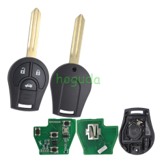For Nissan 3 button remote key copy with 433mhz ID46 chip