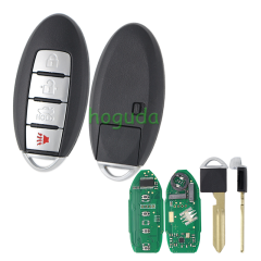 For Nissan 4 button remote key 433.92mhz, chip: 7945M(4A) for 2016 Nissan Rogue FCCID:kr5s180144106