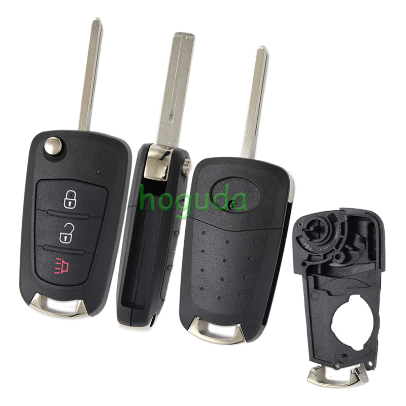 For GREAT WALL 3 button flip remote key shell