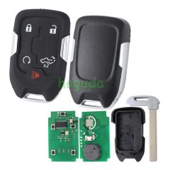 For Chevrolet 4+1 button remote key with PCF7941E NCF2951xETT 46E CHIP 433.92MHz ASK FCC ID:HYQ1EA P/N:13508398/13529632