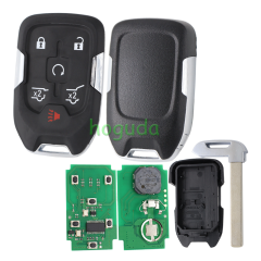 For Chevrolet 4+1 button remote key with PCF7941E NCF2951xETT 46E CHIP 433.92MHz ASK FCC ID:HYQ1EA P/N:13508398/13529632