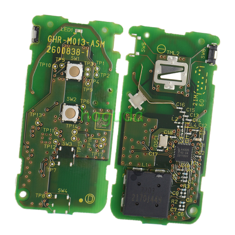 For Original Mitsubishi eclipse cross 2 button remote key with 433MHz 02741-18-05242  FCCID：GHR-M014
