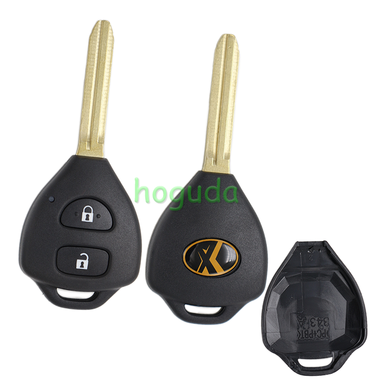 Xhorse XKTO25EN Wired Universal Remote Key for Toyota Style Flat 2 Buttons