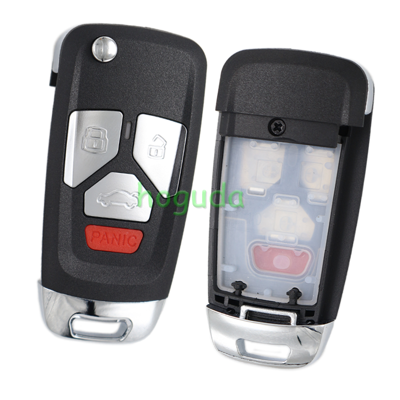 Xhorse VVDI  For Audi Type Universal Remote Flip Key 3+1 Buttons Wireless XNAU22EN