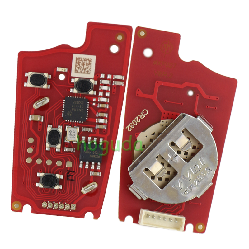 Xhorse XKAU22EN Wire Remote Key Audi Flip 3+1 Panic Buttons