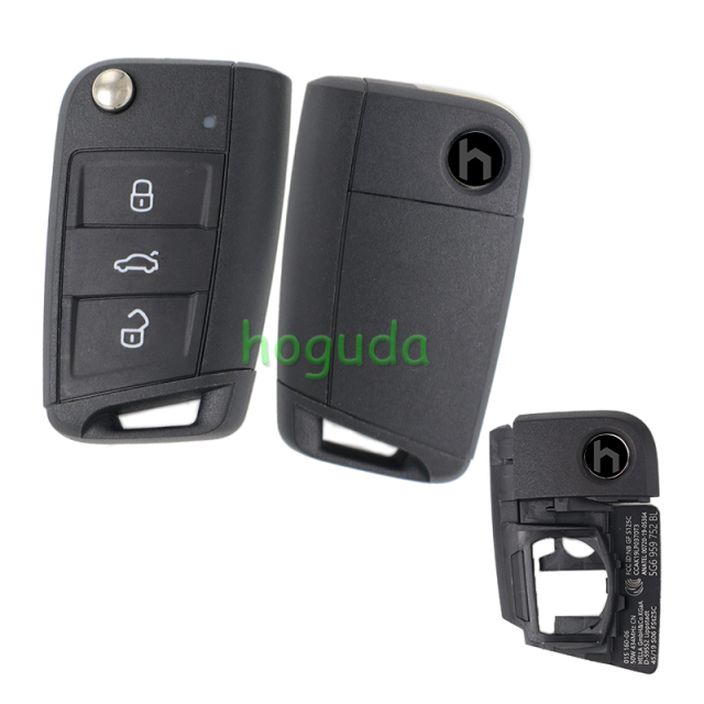 For Original VW  3 button smart remote key blank
