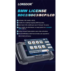 LONSDORR BMW LICENSE BDC2/BDC3/BCP/LCD