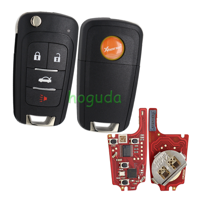 XHORSE VVDI for GM FLIP KEY TYPE UNIVERSAL REMOTE KEY 4 BUTTONS – WIRELESS  PN :XNBU21EN