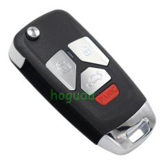 Xhorse XKAU22EN Wire Remote Key Audi Flip 3+1 Panic Buttons