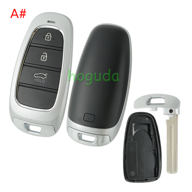 For Hyundai 3/4/5/7 button Smart Remote Key Shell without logo