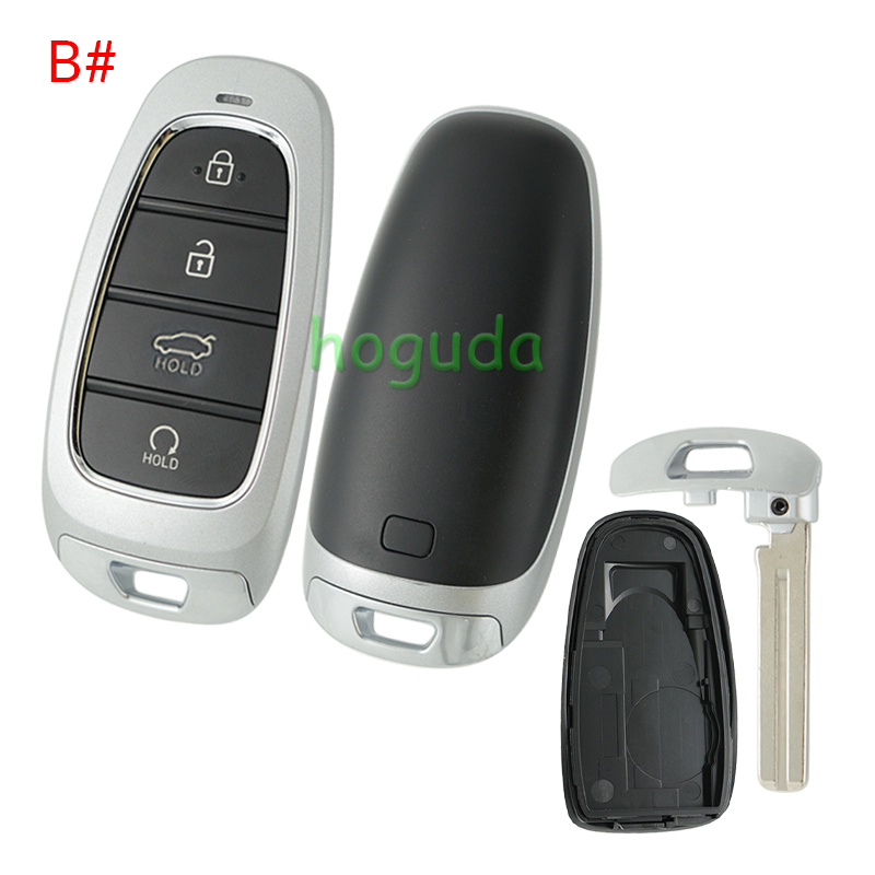 For Hyundai 3/4/5/7 button Smart Remote Key Shell without logo