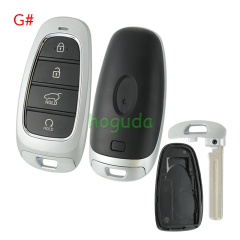 For Hyundai 3/4/5/7 button Smart Remote Key Shell