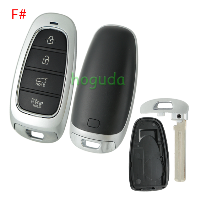 For Hyundai 3/4/5/7 button Smart Remote Key Shell without logo