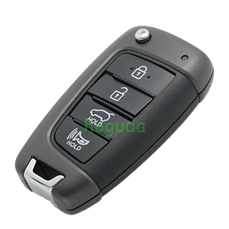 For Hyundai 3/4 button flip remote key blank