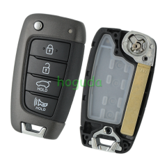 For Hyundai 3/4 button flip remote key blank
