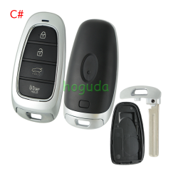 For Hyundai 3/4/5/7 button Smart Remote Key Shell