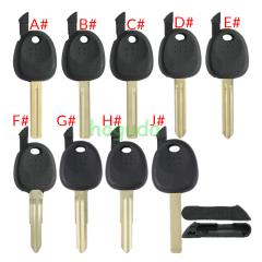 For Hyundai transponder key blank