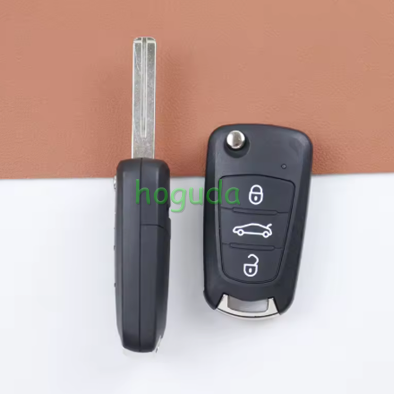 For GREAT WALL 3 button flip remote key shell