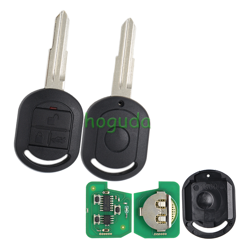 For Buick 3 burtton remote key with 433mhz 4D60 chip