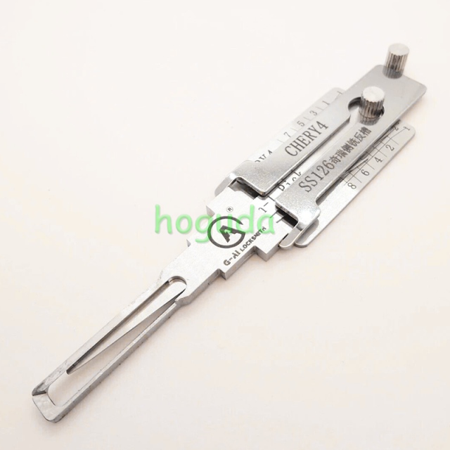 Lishi Tool CHERY4 SS126 奇瑞侧铣反槽 2 in 1 lock pick lishi style lock pick 2 in 1 tool