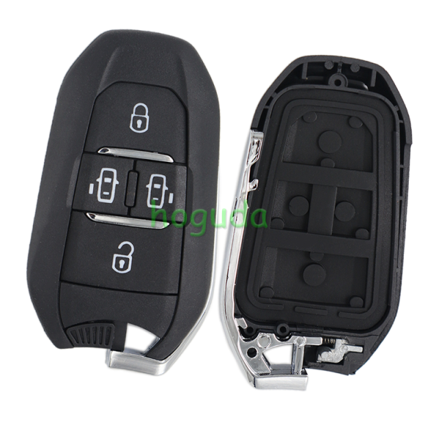 For Peugeot 4 button remote Key Shell with VA2 307 blade