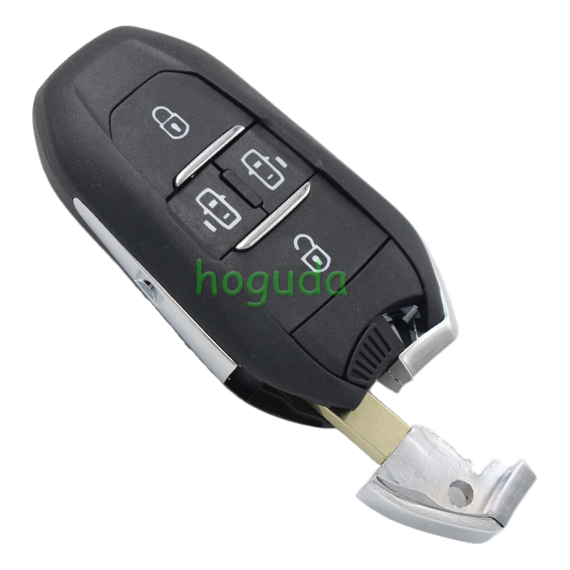 For Peugeot Expert 4 button remote key with 433mhz 4A HITAG AES chip