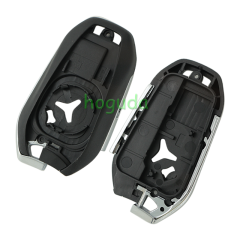 For Peugeot 3 button remote key blank with HU83 blade Please choose the button. logo is different