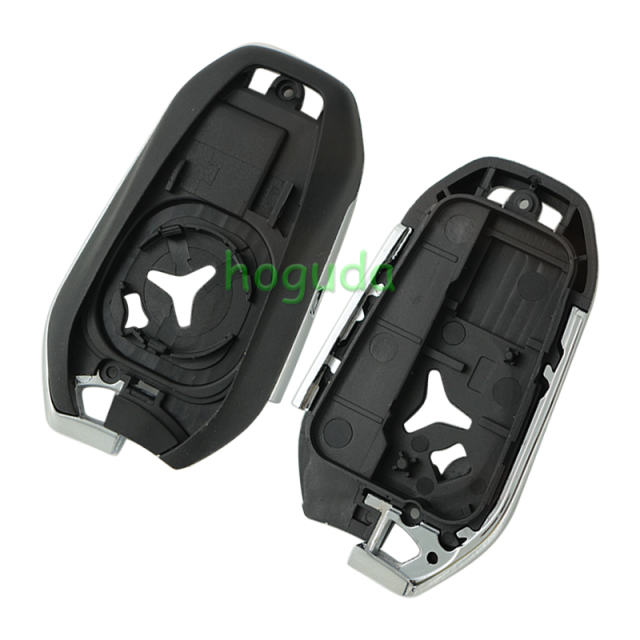 For Peugeot 3 button remote key blank with HU83 blade Please choose the button. logo is different