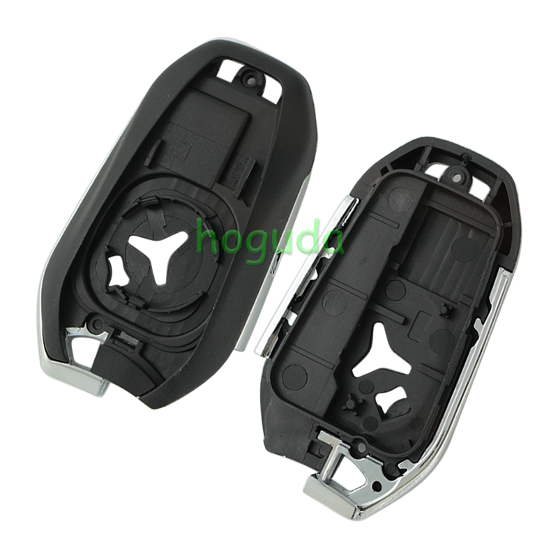 For Peugeot 3 button remote key blank with HU83 blade Please choose the button. logo is different