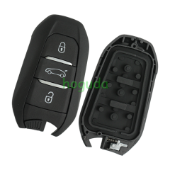 For Peugeot 3 button remote key blank with HU83 blade Please choose the button. logo is different