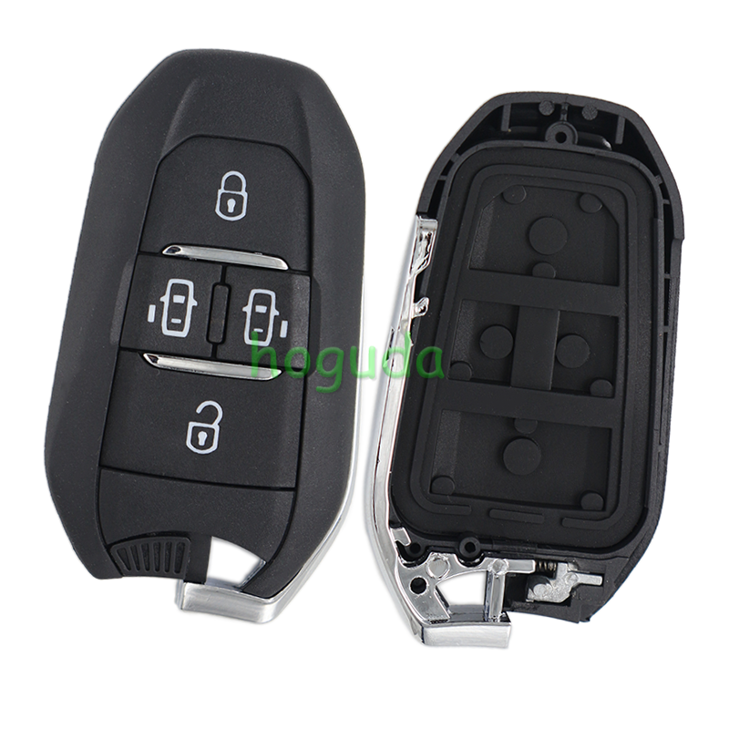 For Peugeot Expert 4 button remote key with 433mhz 4A HITAG AES chip