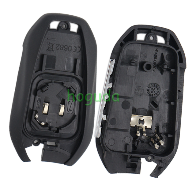 For Peugeot 4 button remote Key Shell with VA2 307 blade