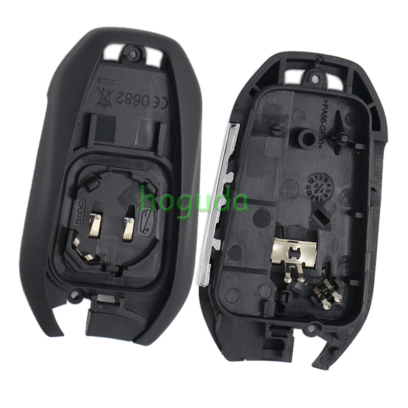 For Peugeot 4 button remote Key Shell with VA2 307 blade