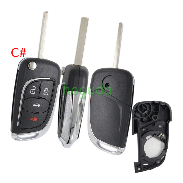 For Chevrolet 2/3/3+1/4+1 button modified remote key blank
