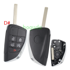 For Chevrolet 2/3/3+1/4+1 button modified flip remote key blank