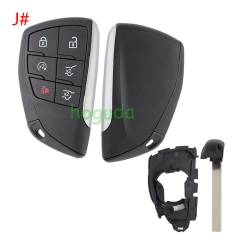 For Chevrolet 2+1/3+1/4+1/5+1 button smart remote key blank