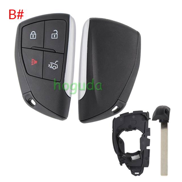 For Chevrolet 2+1/3+1/4+1/5+1 button smart remote key blank
