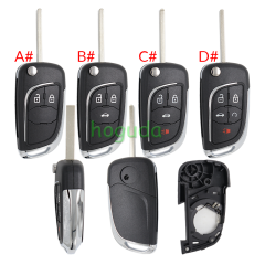 For Chevrolet 2/3/3+1/4+1 button modified remote key blank