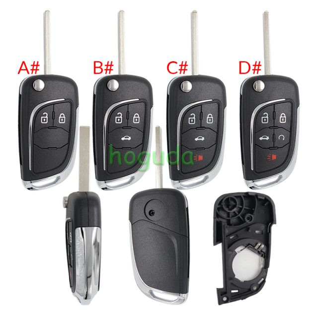 For Chevrolet 2/3/3+1/4+1 button modified remote key blank