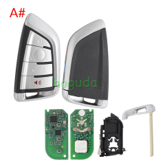 For Original BMW G-Series  Smart Remote Key BDC2 BDC3 ​FCC ID N5F-ID21A Triple Key IC: 3248A-ID21A 433.92MHZ  ID49 NCF795xV Chip Used for Korean market Original PCB+AF key shell