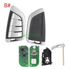 For Original BMW G-Series  Smart Remote Key BDC2 BDC3 ​FCC ID N5F-ID21A Triple Key IC: 3248A-ID21A 433.92MHZ  ID49 NCF795xV Chip Used for Korean market Original PCB+AF key shell