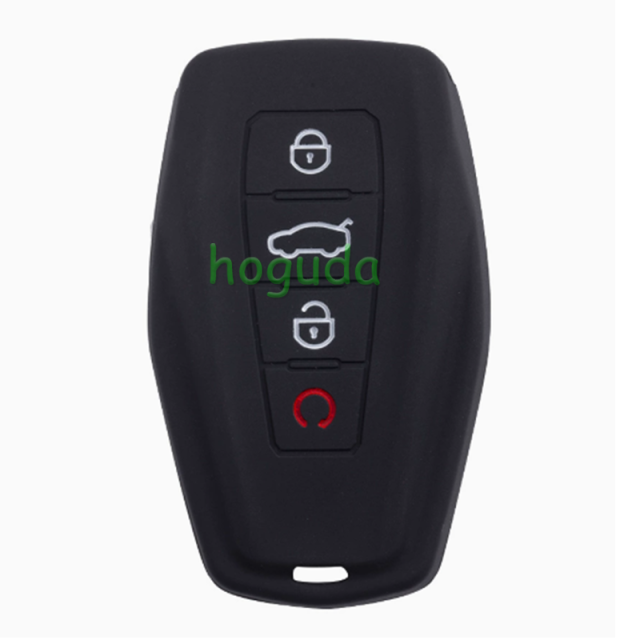 For Geely 3+1 button  silicon case (black,blue ,red. Please choose the color)