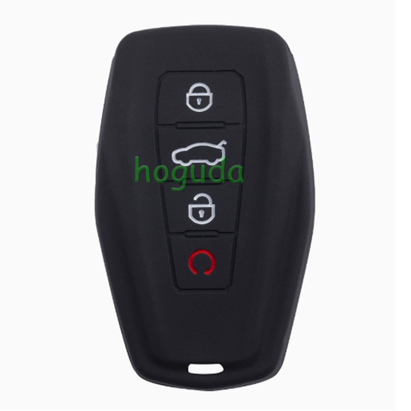 For Geely 3+1 button  silicon case (black,blue ,red. Please choose the color)