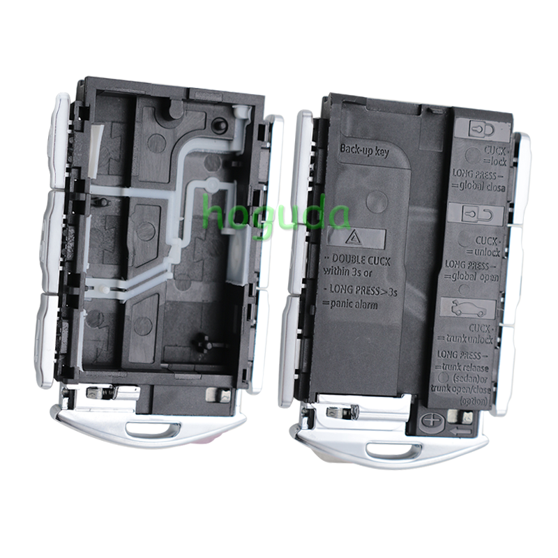 For High quality Leather Volvo Smart Key 3+1 button with 433MHz H Chip  RF430 / 8A / H CHIP FCC ID: YGOHUF8432 IC:4008C-HUF8432 Model:HUF8423