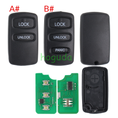 For Mitsubishi 2 button remote key with 433MHZ OUCG8D-525M-A