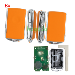 For High quality Leather Volvo Smart Key 3+1 button with 433MHz H Chip  RF430 / 8A / H CHIP FCC ID: YGOHUF8432 IC:4008C-HUF8432 Model:HUF8423