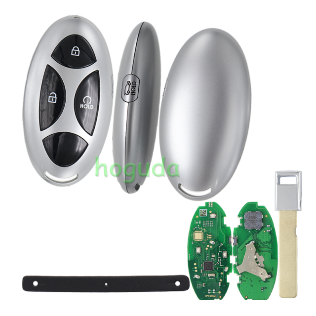 For Hyundai Kona 3+1 smart key with 433MHz  NCF29AxMTT / HITAG AES / 4A CHIP P/N: 95440-BE030